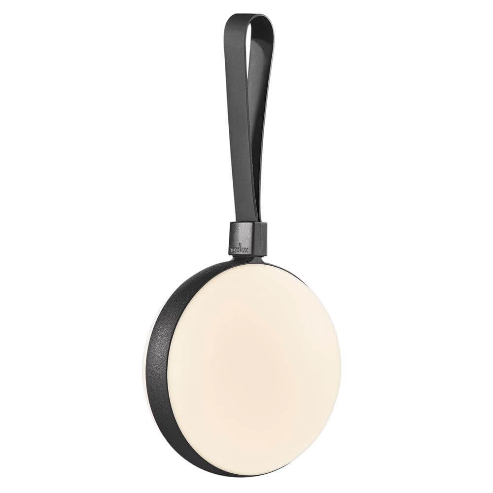 Strak tafellampje Bring To-Go zwart Ø 12cm