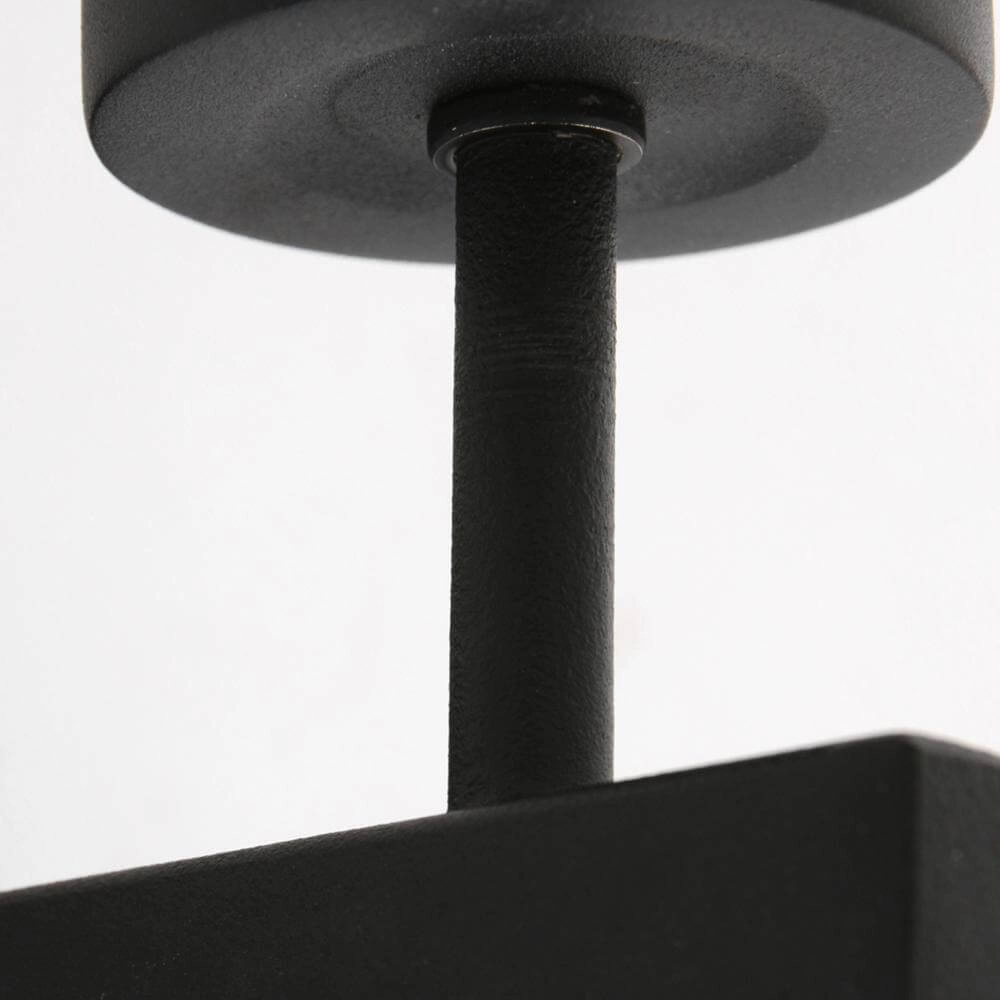 Wandlamp Stang met dimmer zwart en bamboe kapje Steinhauer 8712746172089