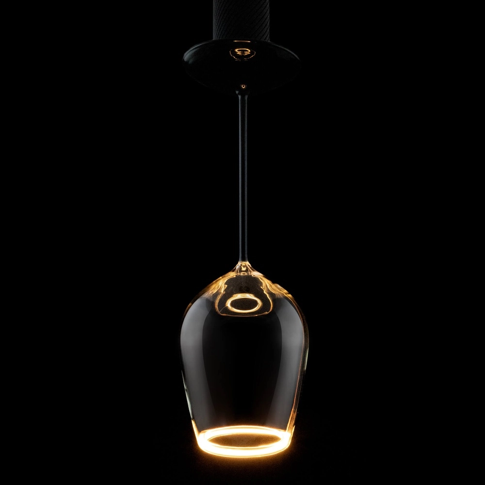 Wijnglas lichtbron Floating helder - 5W - E27 - 500lm - 2200K - Ø 12cm