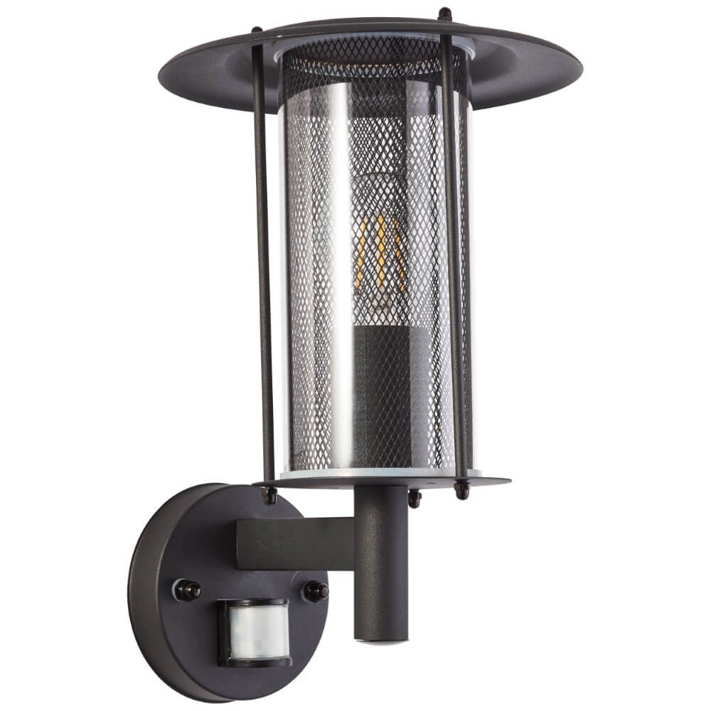 Zwarte buitenlamp Detroit met sensor Brilliant 4004353403224