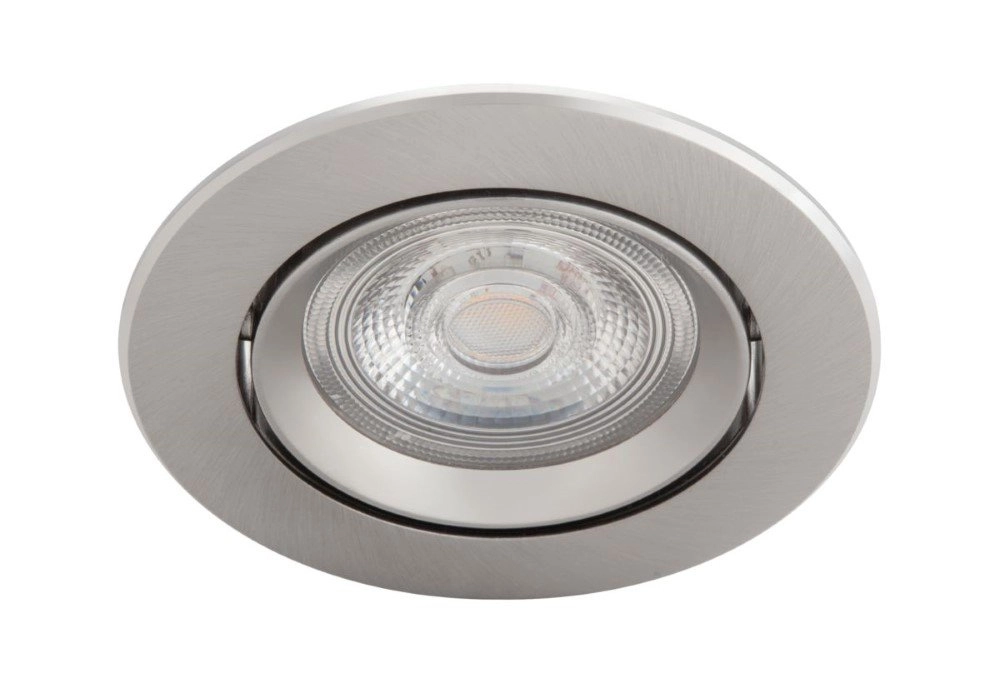 Led inbouwspot Sparkle 5w - 2700K - 8,5cm metaalgrijs