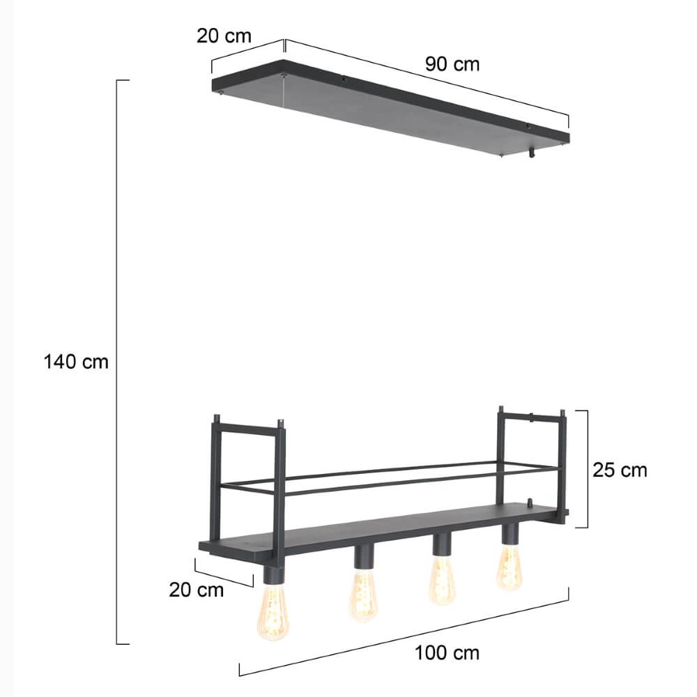 Landelijk keuken hanglamp Buckley Steinhauer 8712746134742