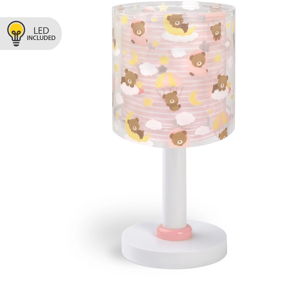 Kinderkamer tafellamp Baby Teddy roze