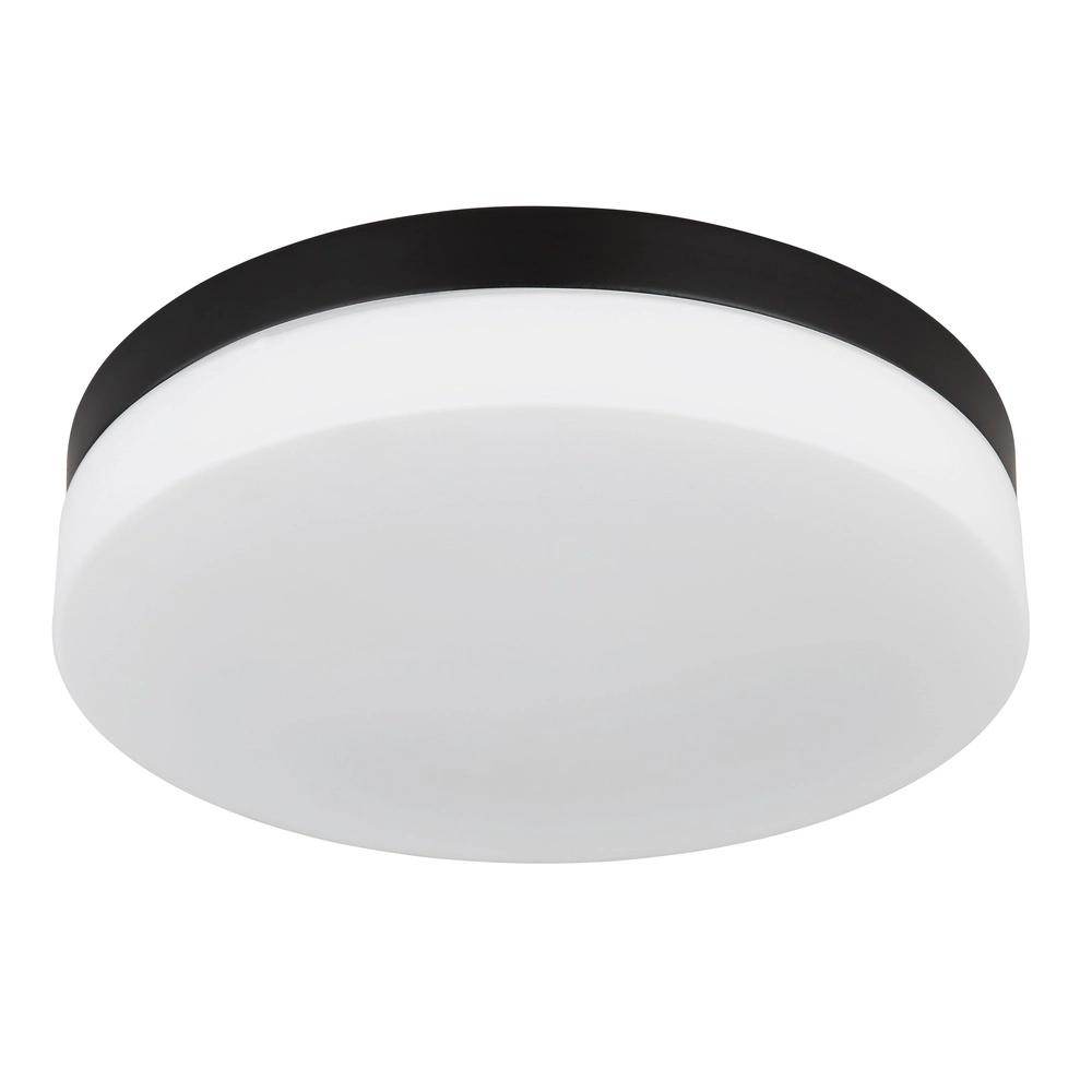 Design plafonniere Vranos zwart voor buiten Ø 30cm Globo 9007371440764