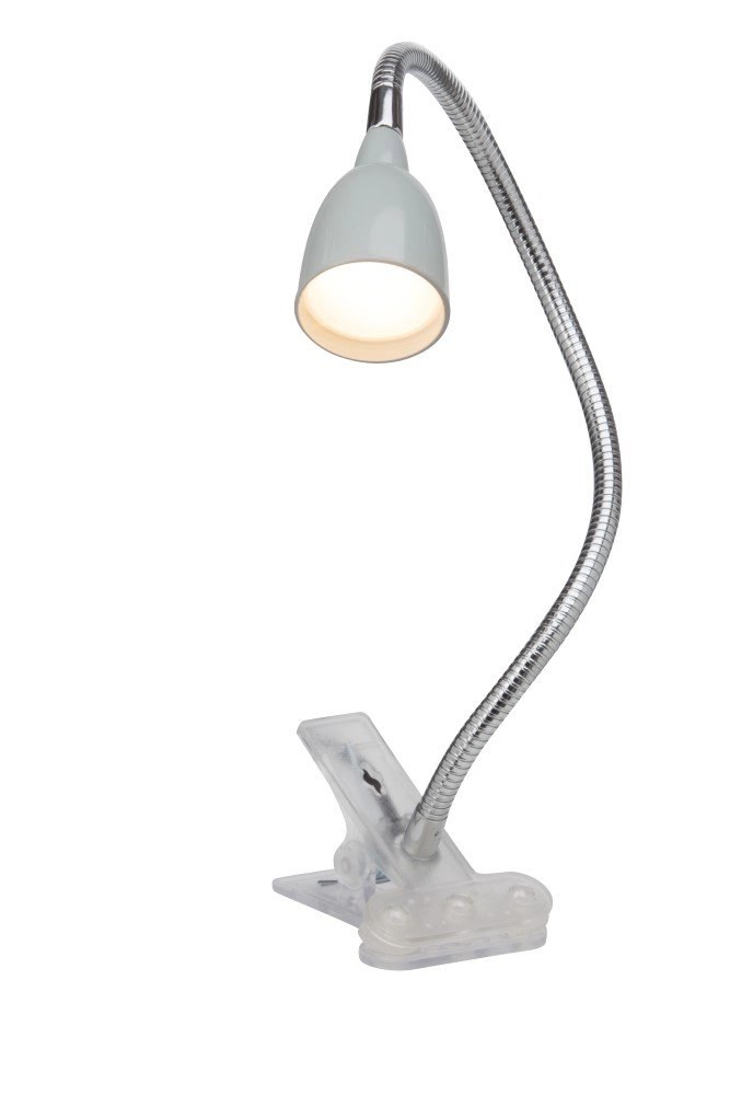 Grijze bureaulamp Anthony met klem Brilliant 4004353175510