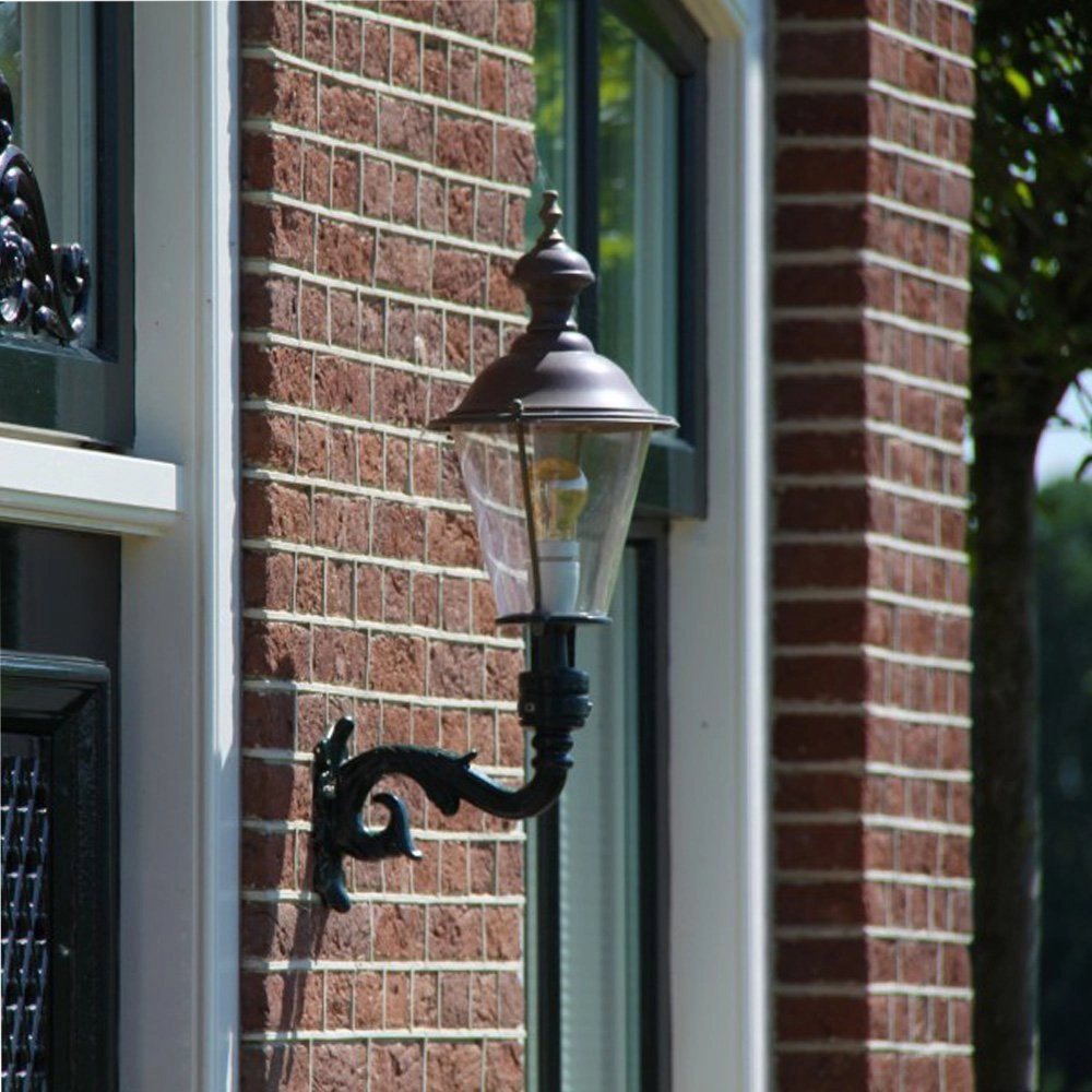 Nostalgische buitenlamp Hoorn zwart KS verlichting 8714732120340