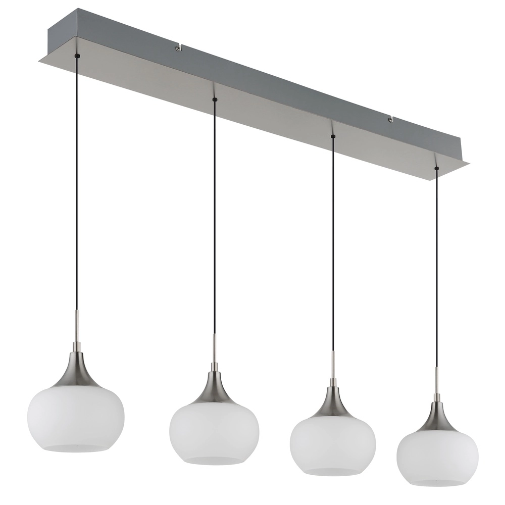 Design hanglamp Lui 4-lichts nikkel Globo 9007371592593