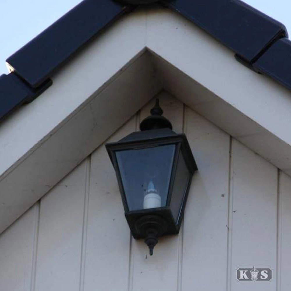 Nostalgische buitenlamp Delft L zwart KS verlichting 8714732131643