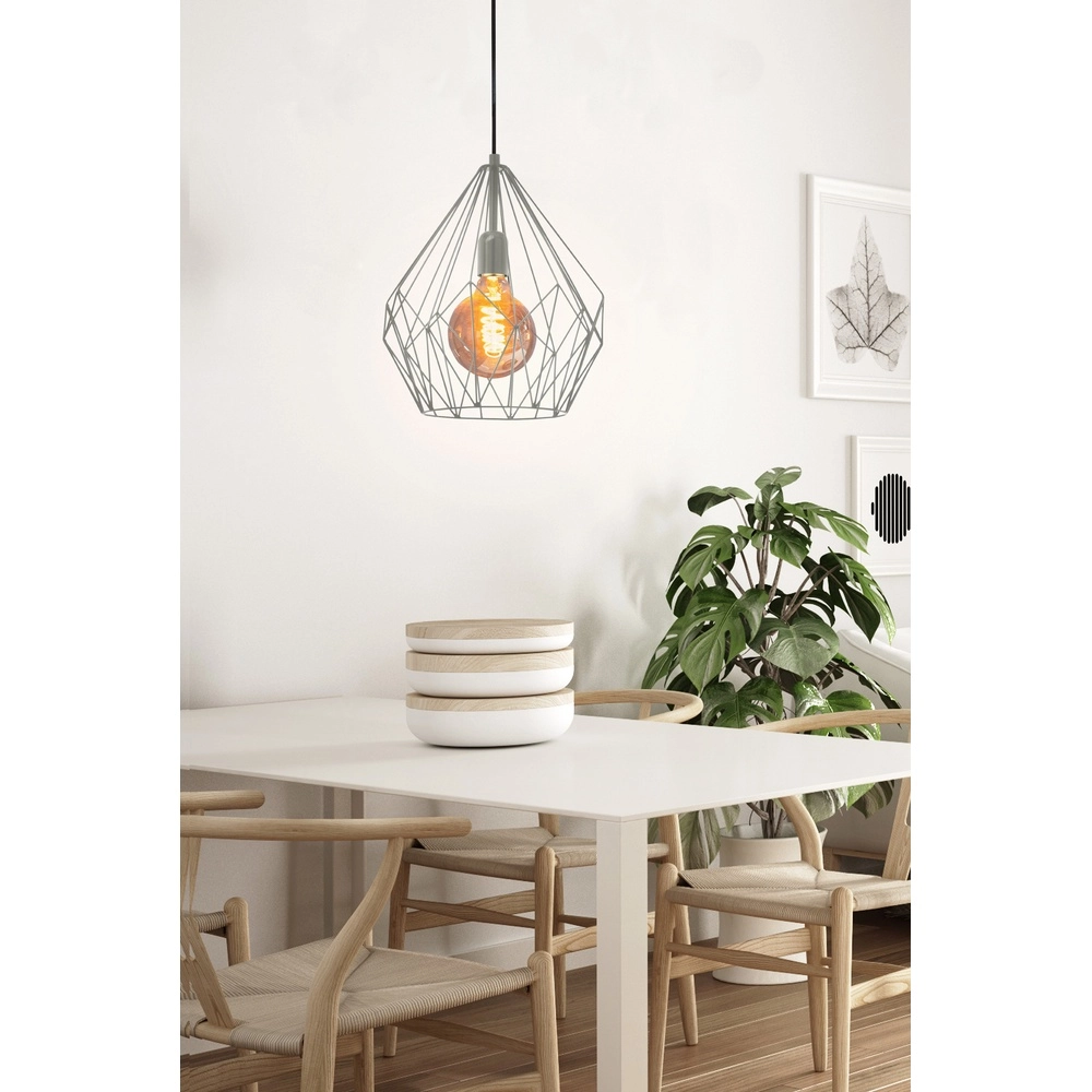 Grijze hanglamp Carlton Ø 31cm - E27 Eglo 9002759430184
