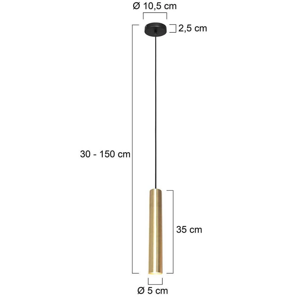 Design hanglamp Tubel goud Steinhauer 8712746174274