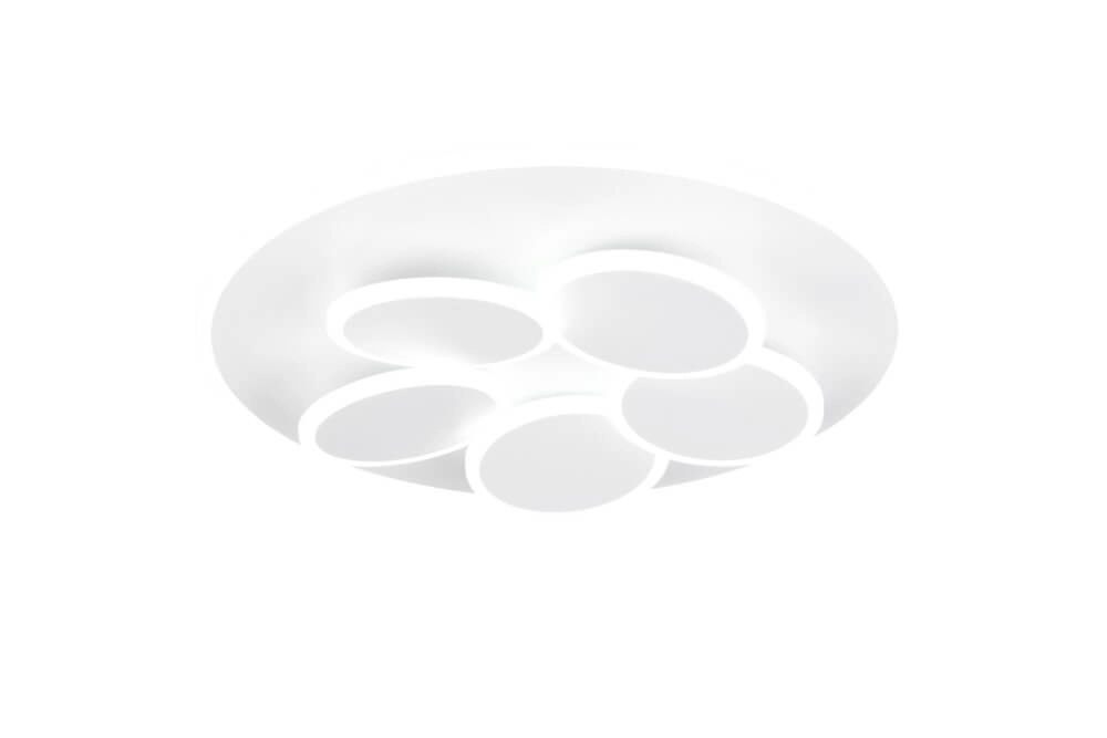 Moderne plafondlamp Mandala wit Ø 48cm Trio 4017807614077