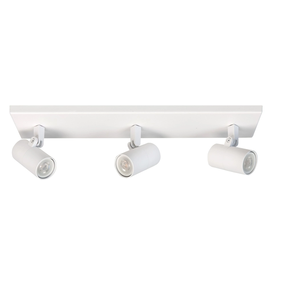 Witte opbouwspot Piccolo 3-lichts recht