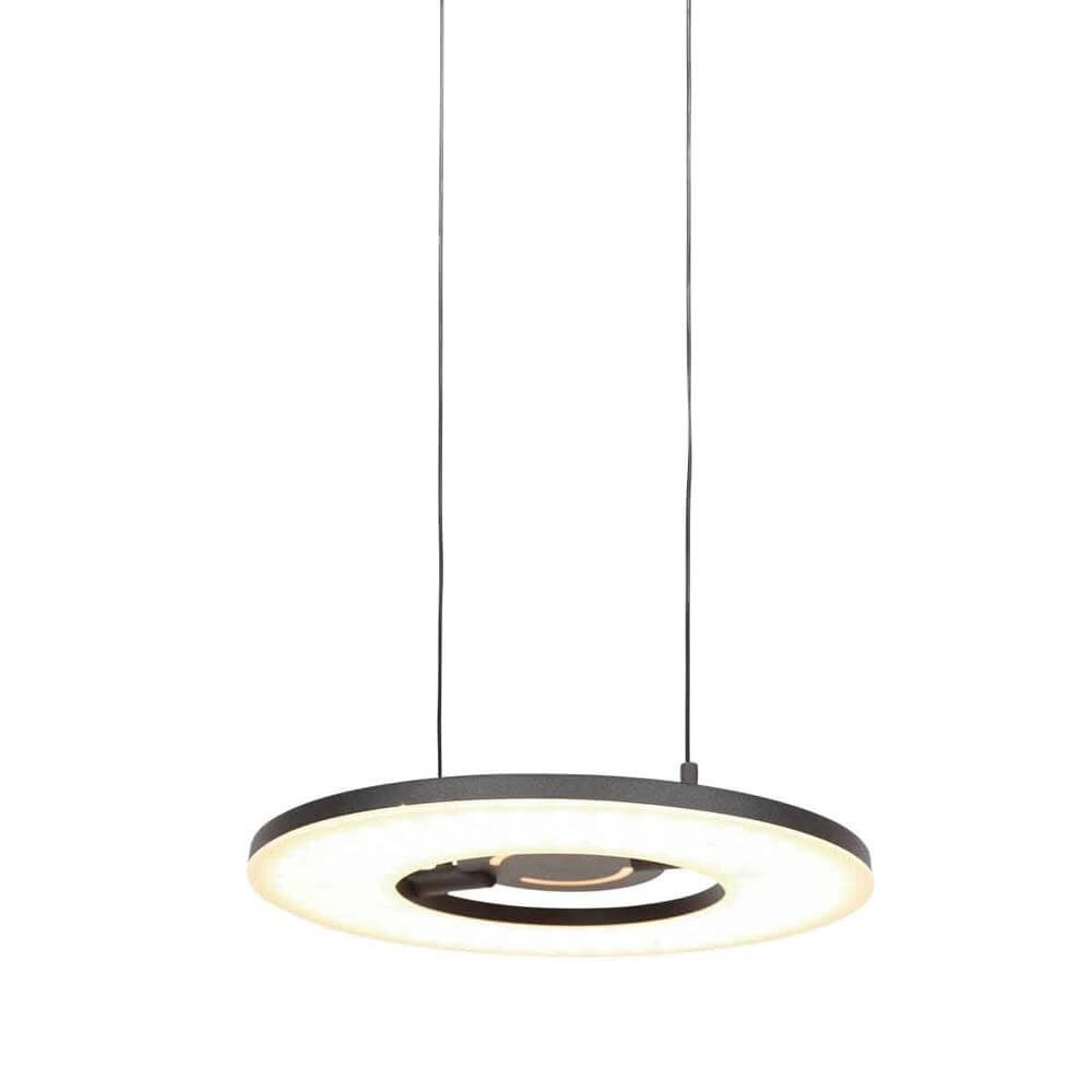 Strakke hanglamp Soleil Ø 32cm zwart Steinhauer 8712746176681
