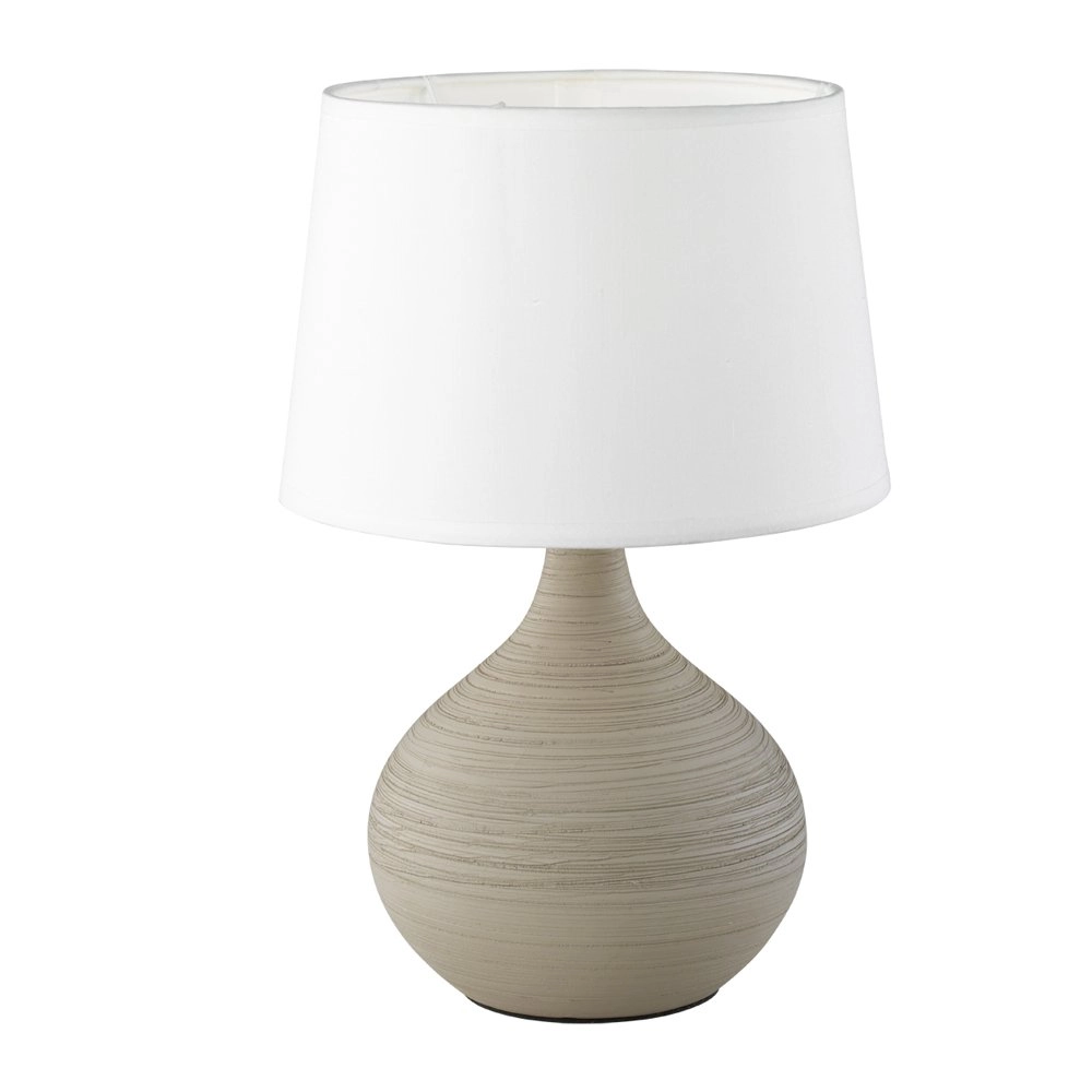 Tafellamp Martin 29cm cappuccino met wit