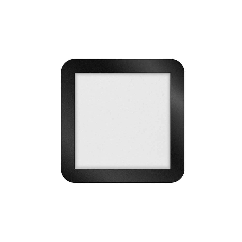 Led plafonnière Anne Square 12w - 2700K - 22,5cm zwart