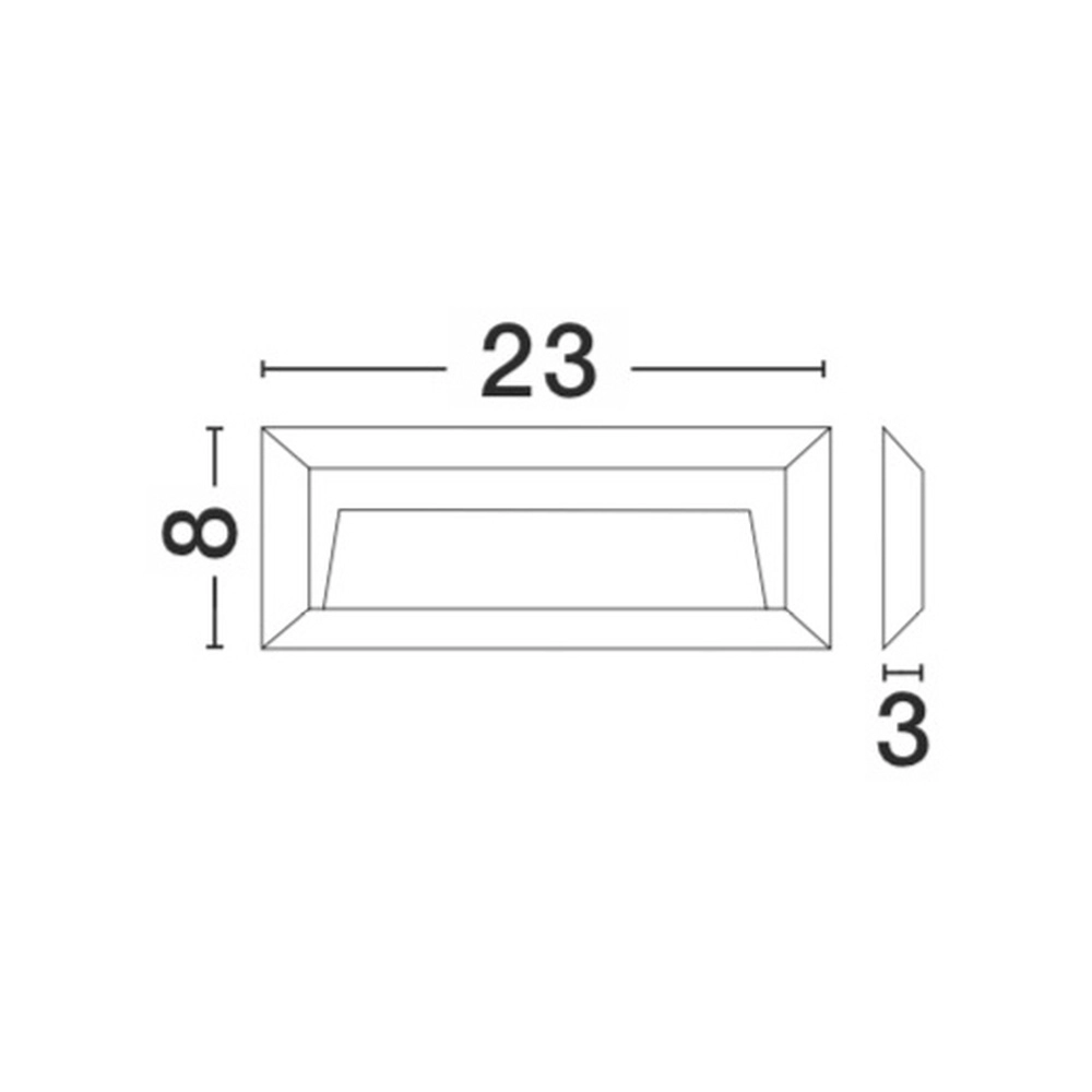 Wandlamp Pulsar grijs 23cm Lyora 5212017413062
