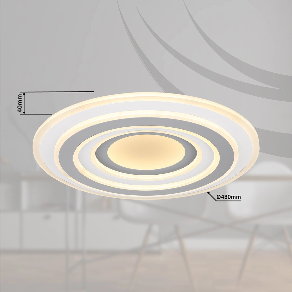 Plafonniere Sabatino wit Ø 50cm Globo 9007371403868
