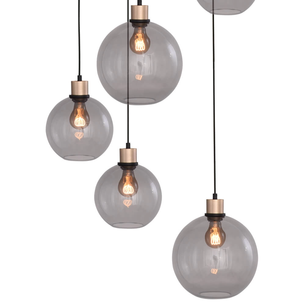 Vide hanglamp Lazise goud met zwart Masterlight 8718121303116