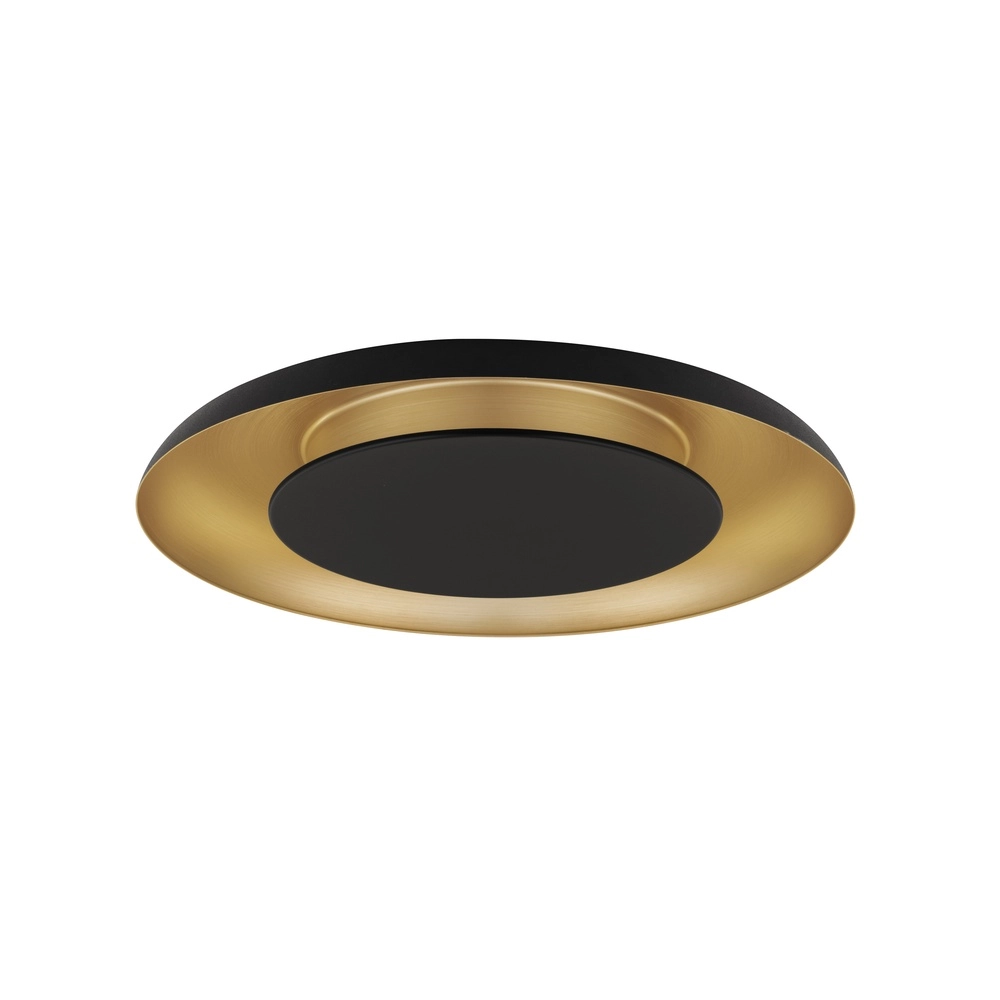 Design plafondlamp Epos Ø 60cm zwart met goud Lyora 5212017463210