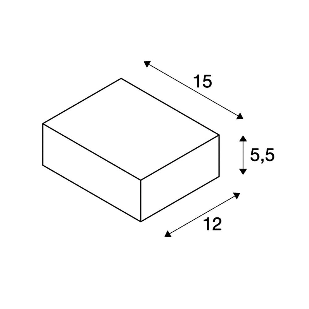 Up - Downlighter Sitra Cube Up - Down voor buiten SLV 4024163112505