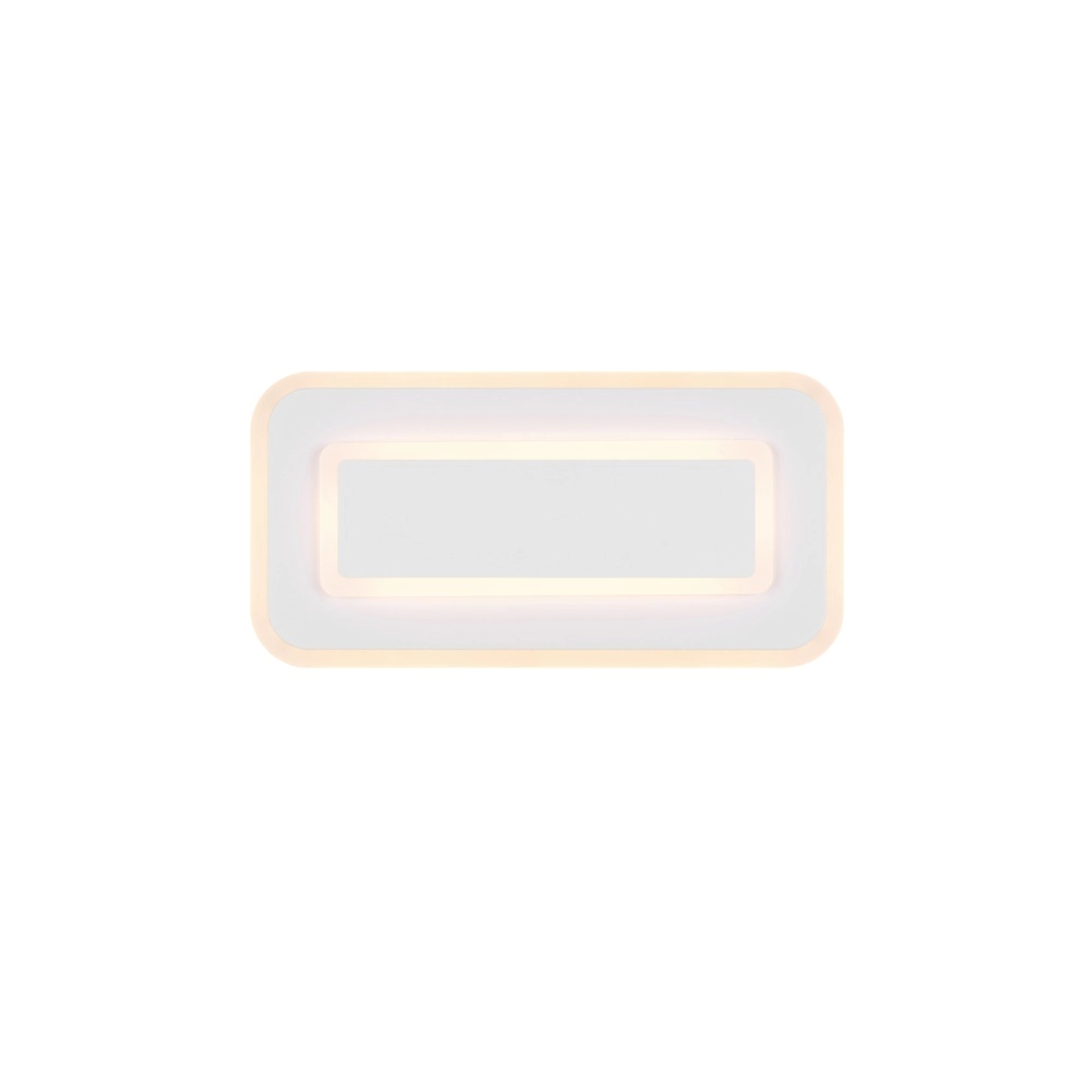 Moderne plafondlamp Riva wit 40cm Trio 4017807682939
