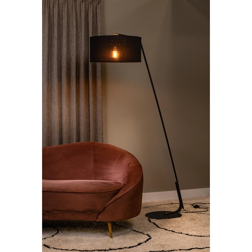 Vloerlamp Kelso zwart Lucide 5411212441966