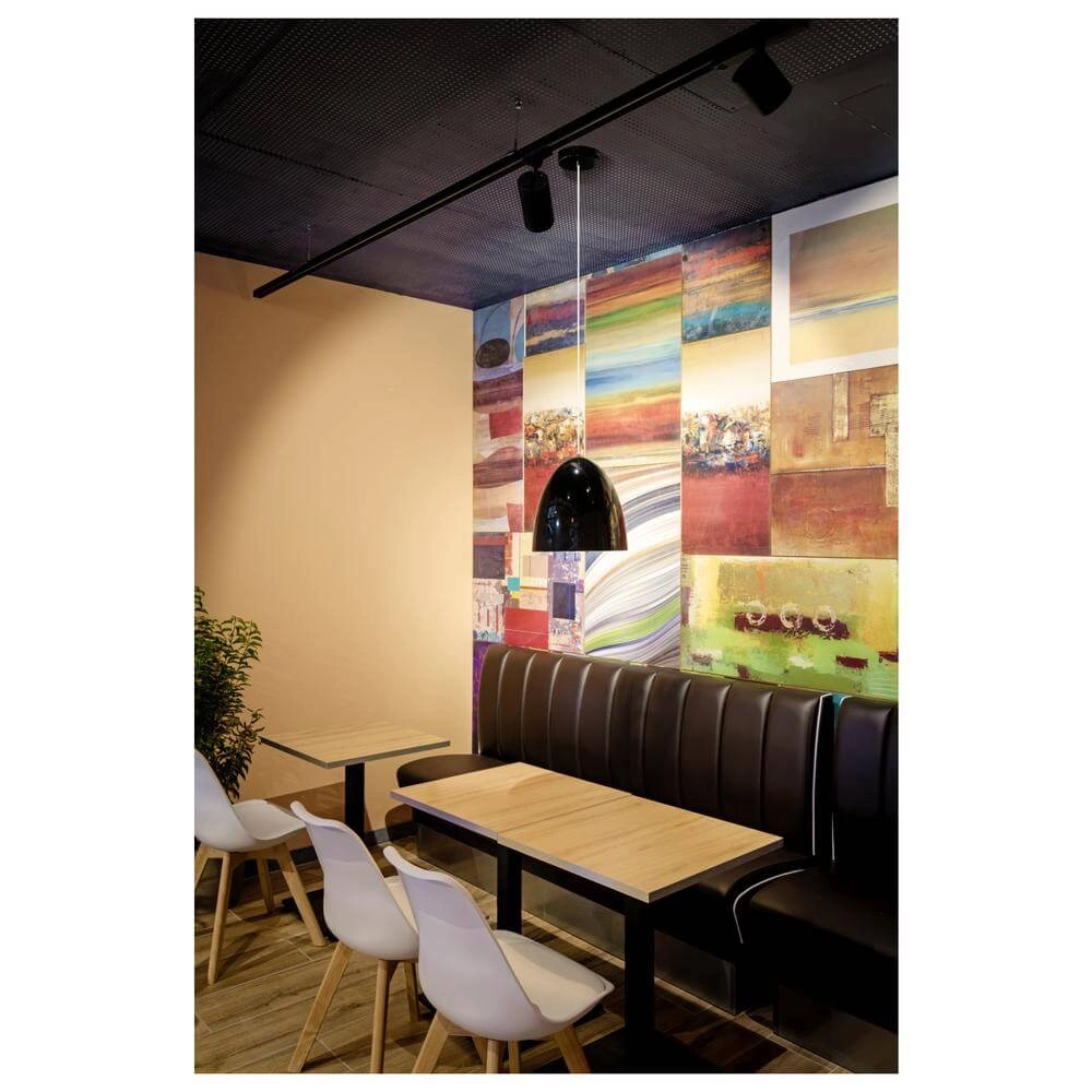 Strakke hanglamp New Para Cone 20 zwart Ø 20cm SLV 4024163293525