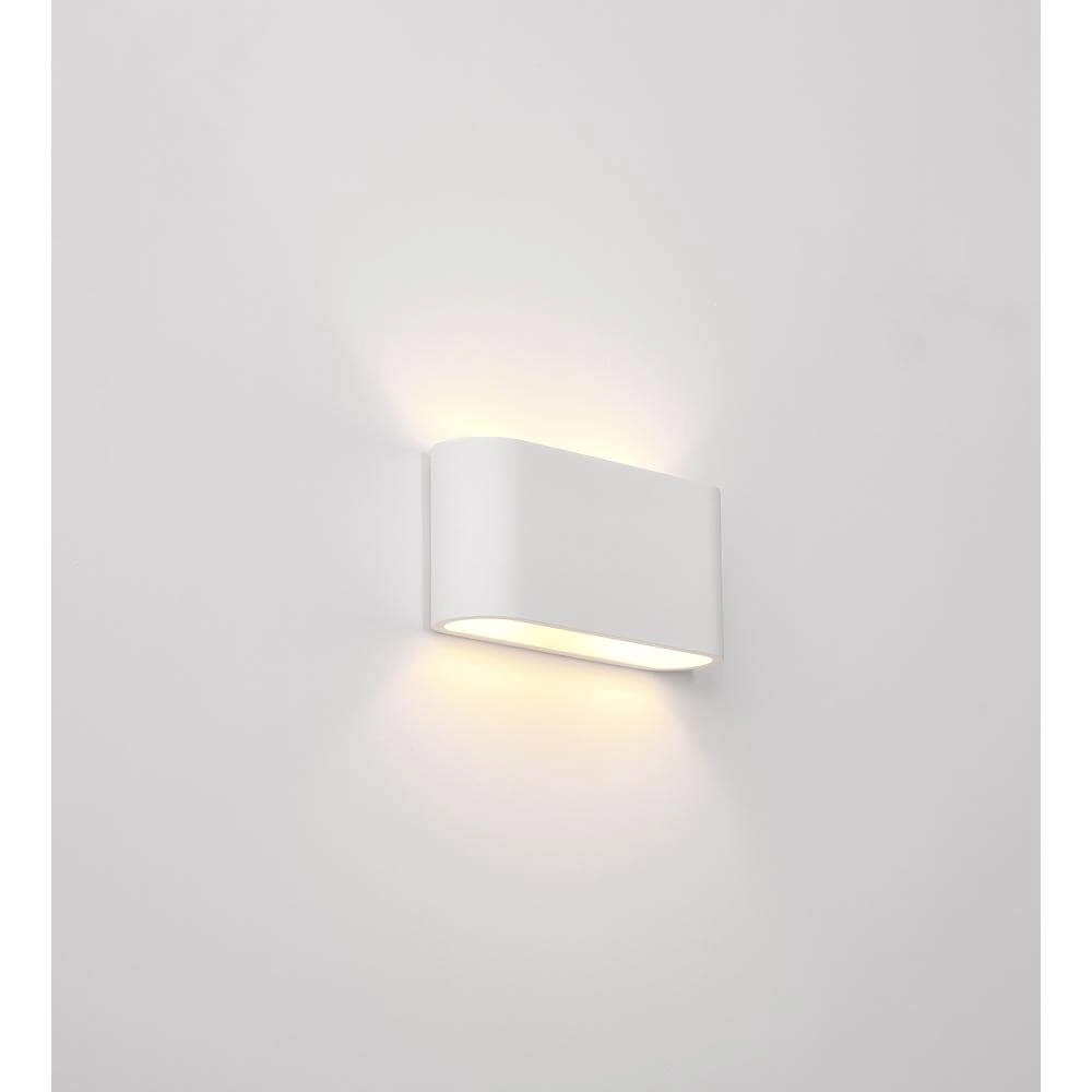 Unieke wandlamp Lille wit met ribbels