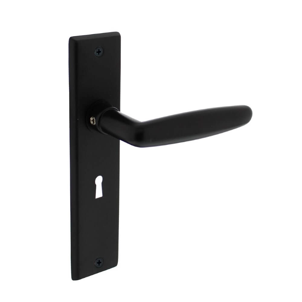 Deurklink Sophie sleutelgat 56mm zwart