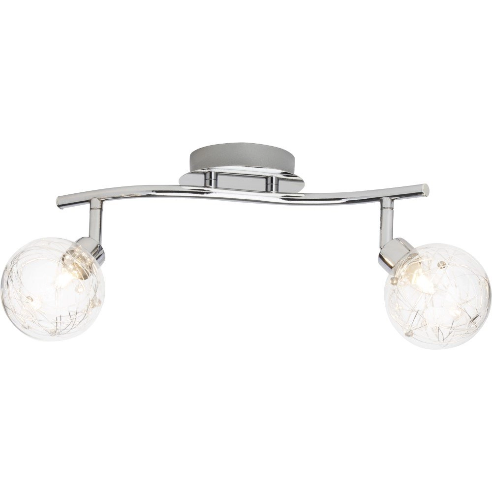 Plafondlamp Joya 2-lichts grijs