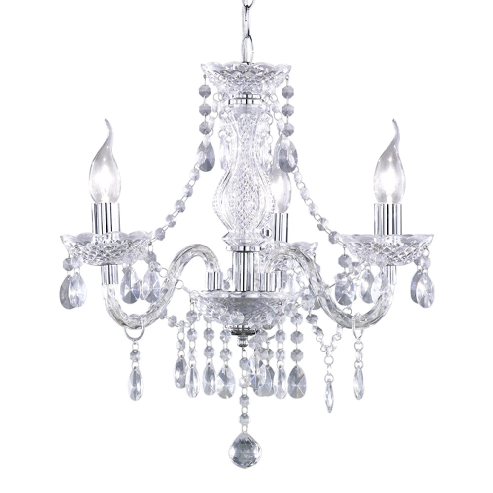 Lamp Luster Crystal 40cm 3-lichts transparant Trio 4017807223811