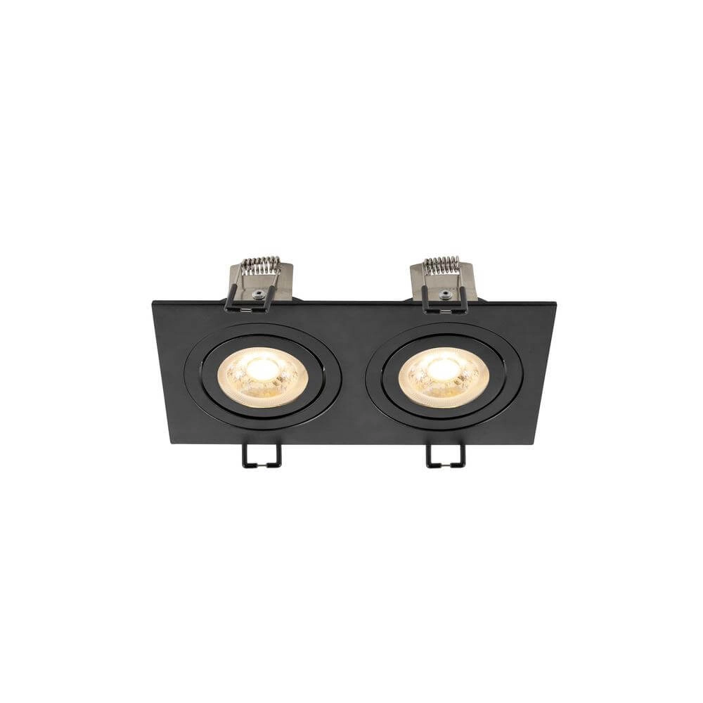 Zwarte inbouwspot New Tria 155 rechthoekig SLV 4024163297097