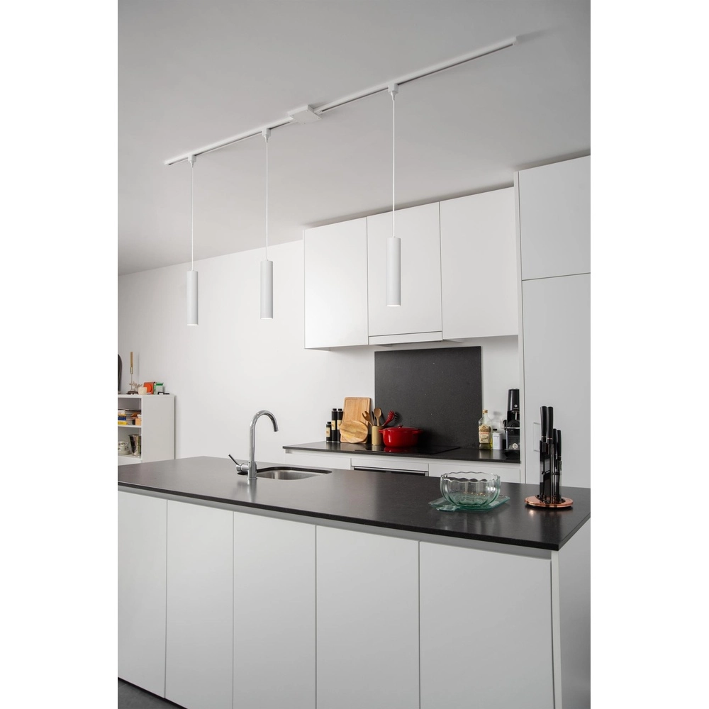 Rail hanglamp Track Floris 1-fase wit Lucide 5411212093875