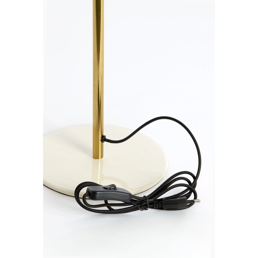 Tafellamp Surin Ø 26cm - glans creme met goud Light & Living 8717807740979