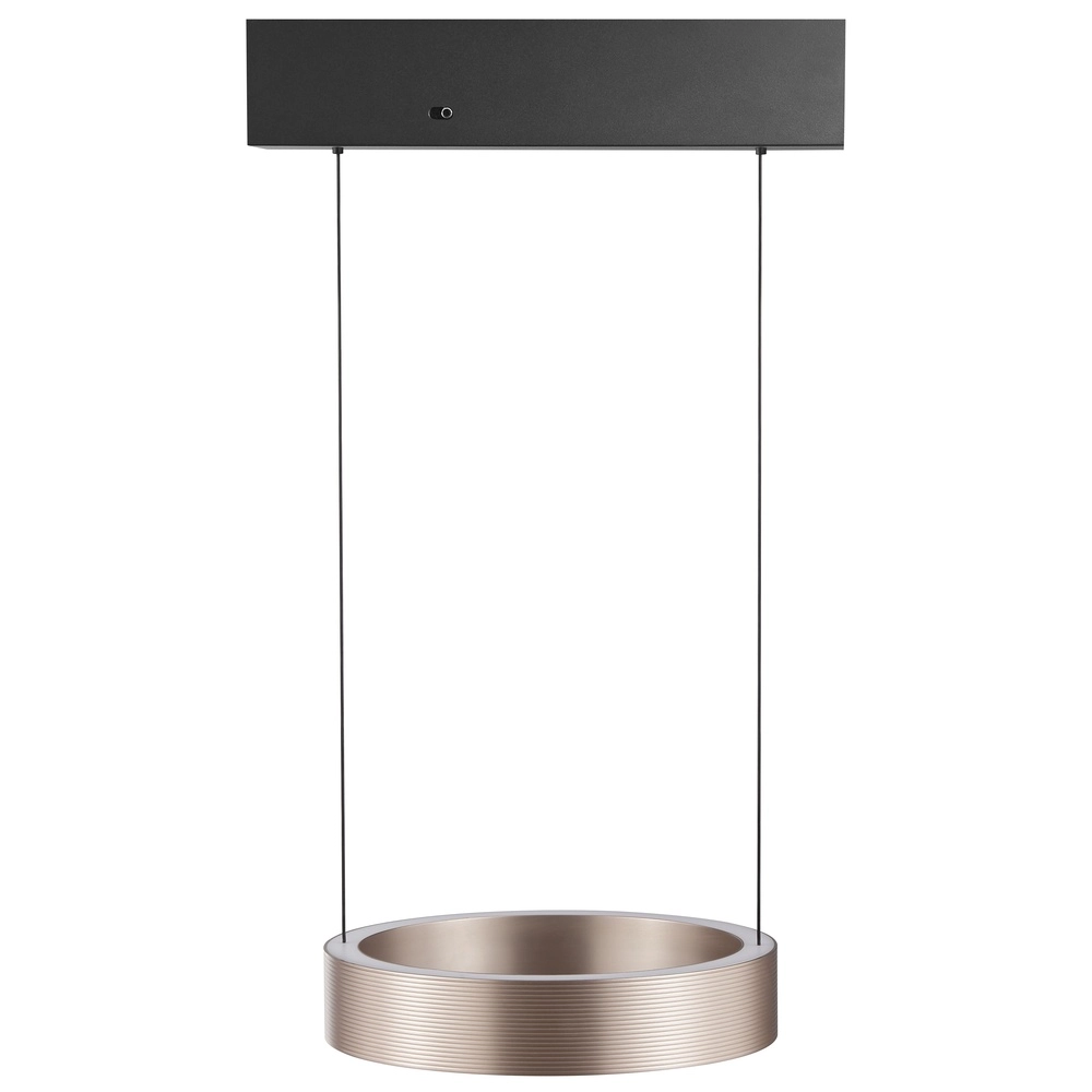 Design hanglamp Axion zwart met bruin Brilliant 4004353477188