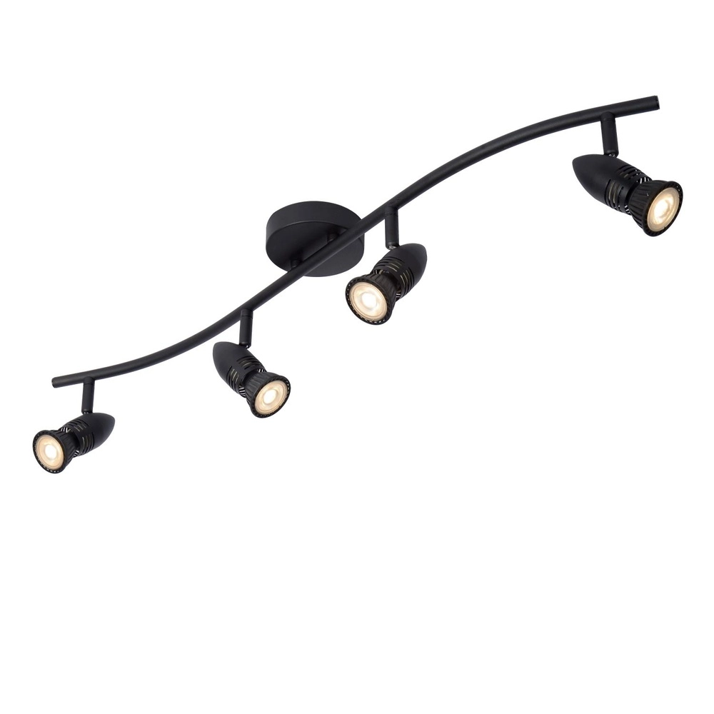 Plafondspot Caro 4-lichts zwart Lucide 5411212134257