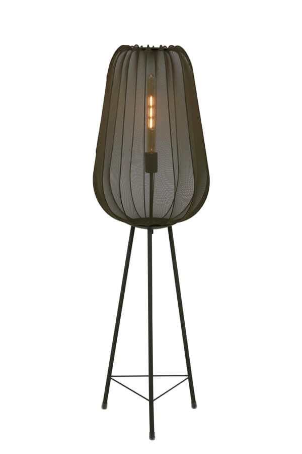 Bohemian vloerlamp Plumeria groen Ø 42cm