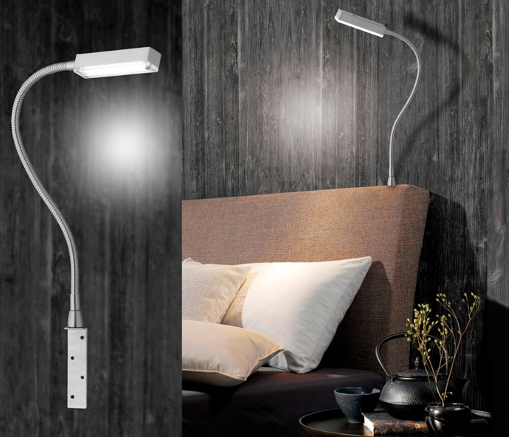 Bed leeslamp Raik met bed bevestiging Fischer & Honsel 4001133306027