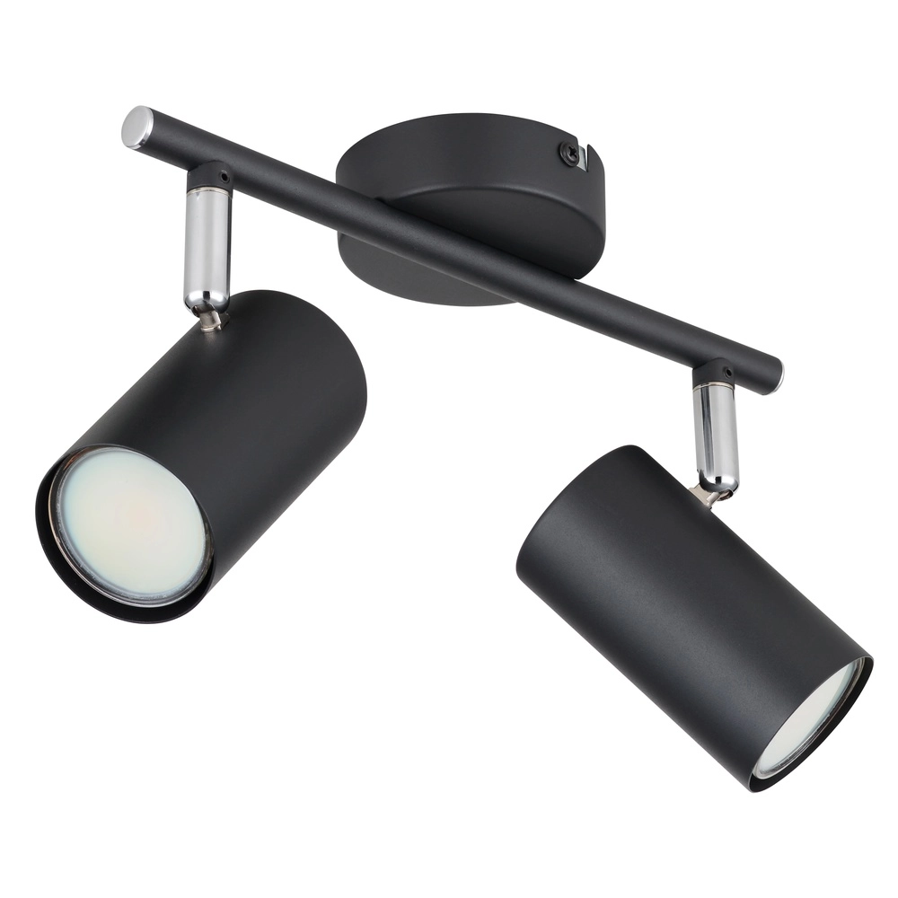 2-lichts plafondlamp Allvi zwart Globo 9007371445769