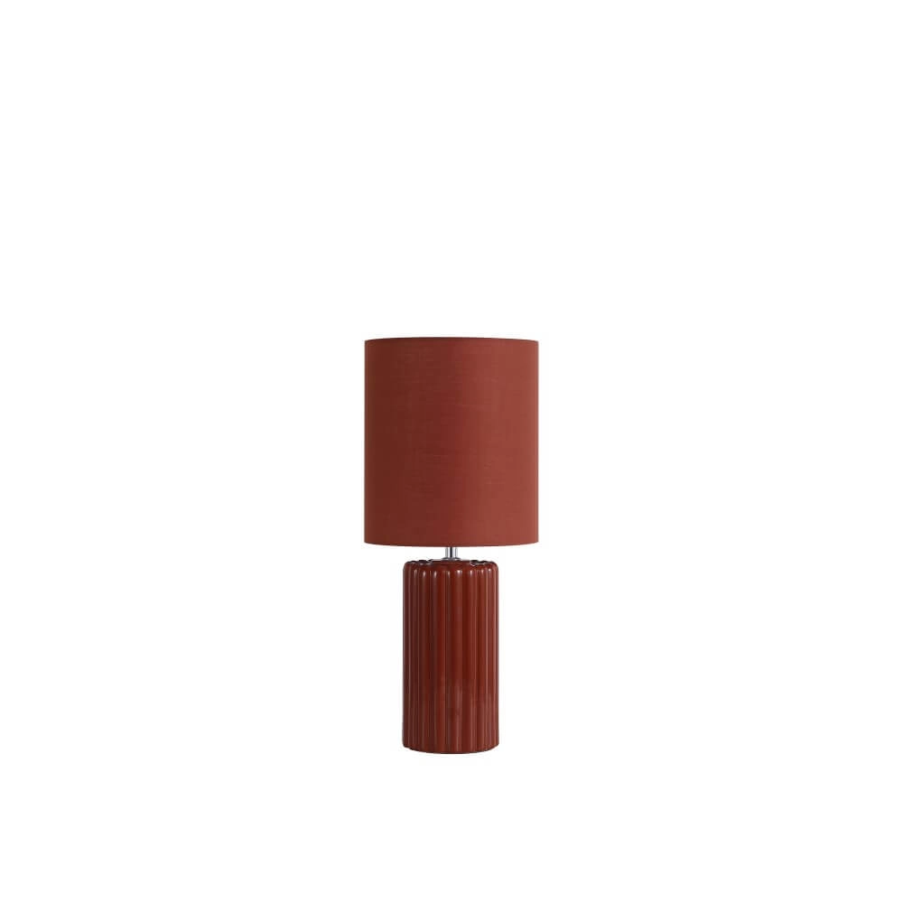 Oranje tafellamp Groove keramisch Searchlight 5053423274096