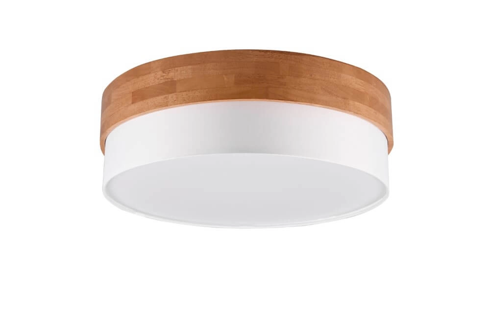Ø 50cm plafondlamp Seasons hout met wit