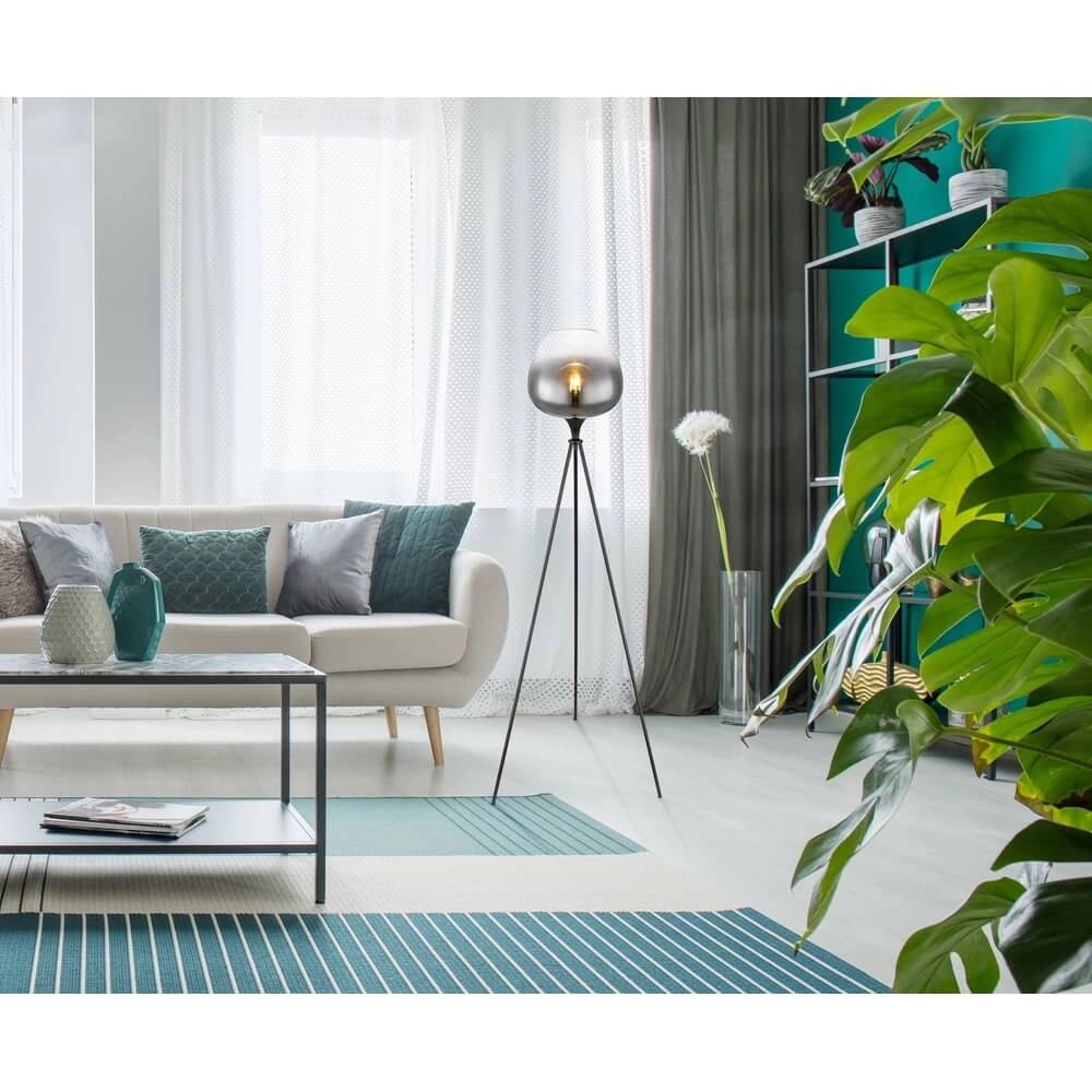 Zwarte vloerlamp Maxy tripod Globo 9007371435418