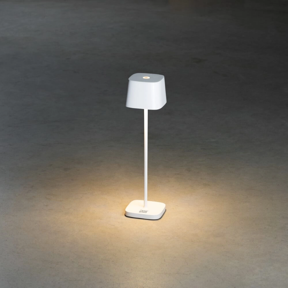 Draadloze tafellamp Capri mini wit KonstSmide 7318307829259