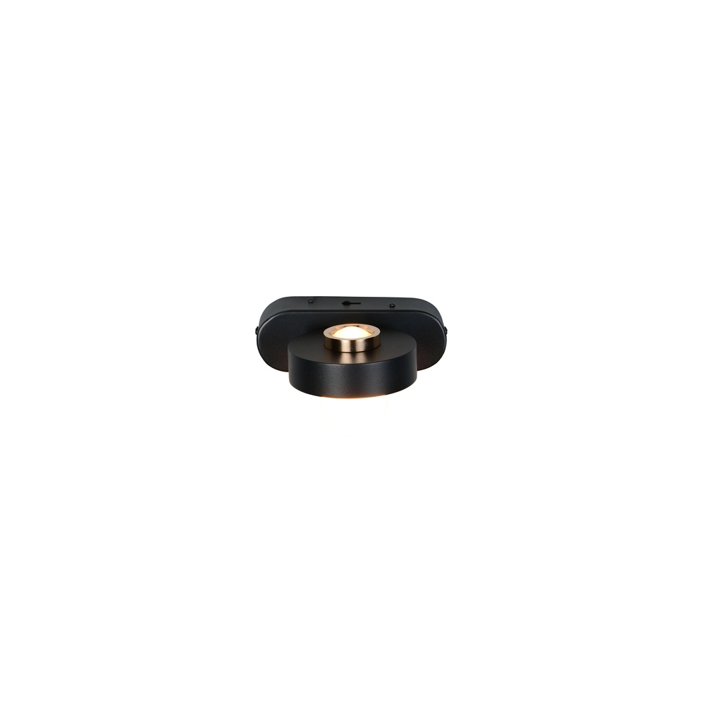 Wandlamp Arpino zwart 15cm Trio 4017807683639