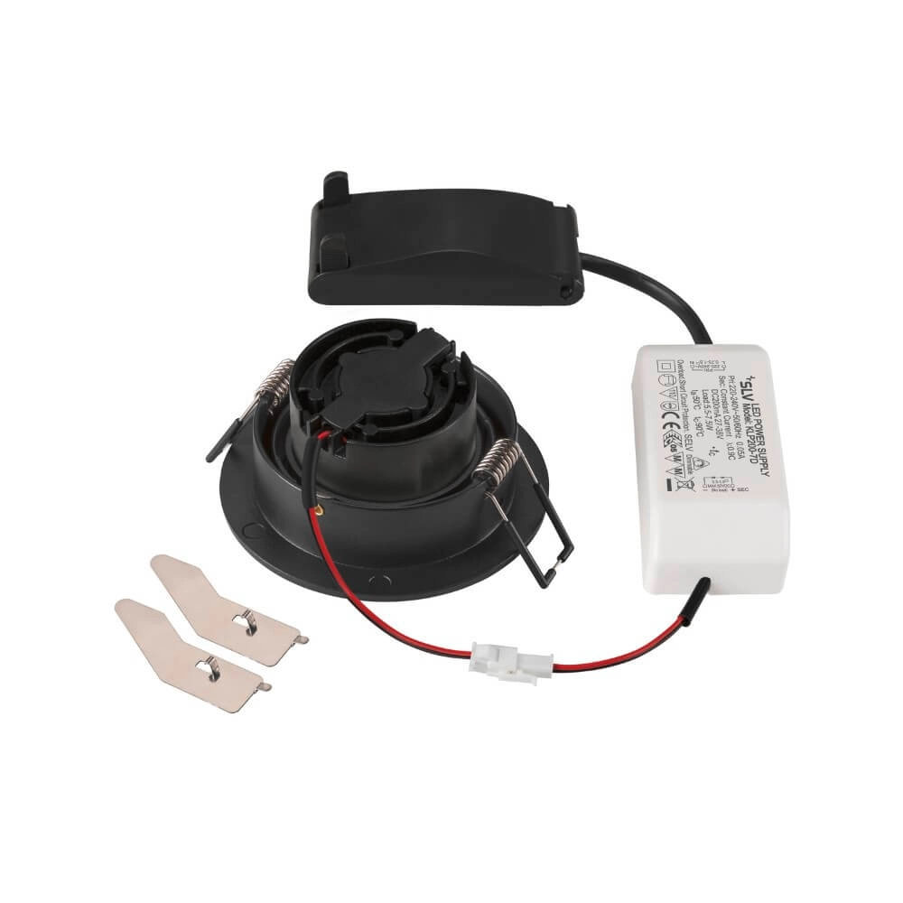 Ronde led spot New Tria 75 zwart - 2700K - 705lm - 38g SLV 4024163277655