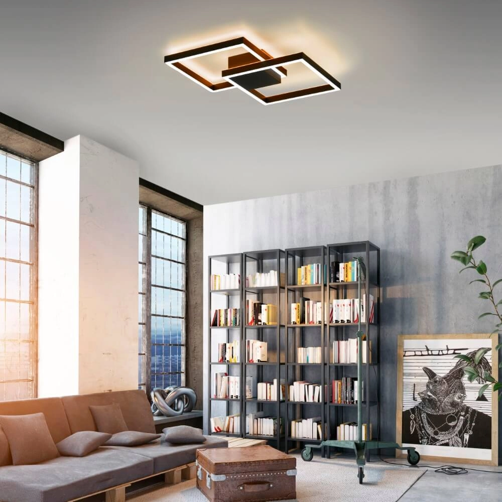 Design plafondlamp Q-Marko vierkant Paul Neuhaus 4012248366622