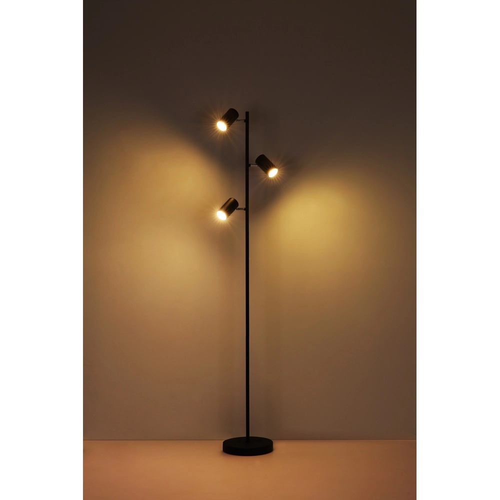 Vloerlamp 3-lichts Robby nikkel Globo 9007371428854