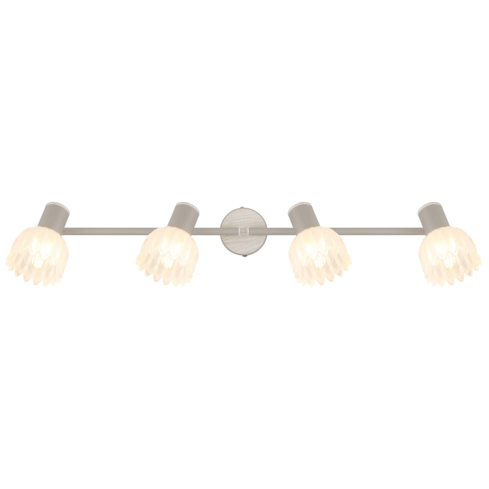 4-lichts plafondspot Planta zand bruin Globo 9007371575930