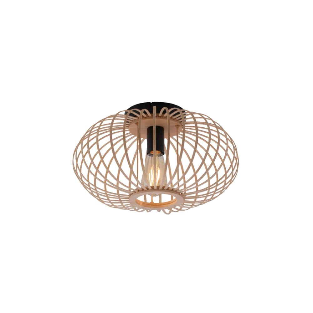 Houten draadlamp Racoon Ø 40cm