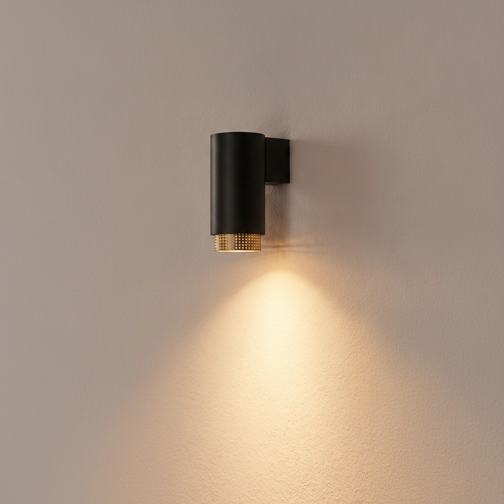 Wandspot Nessi zwart met goud